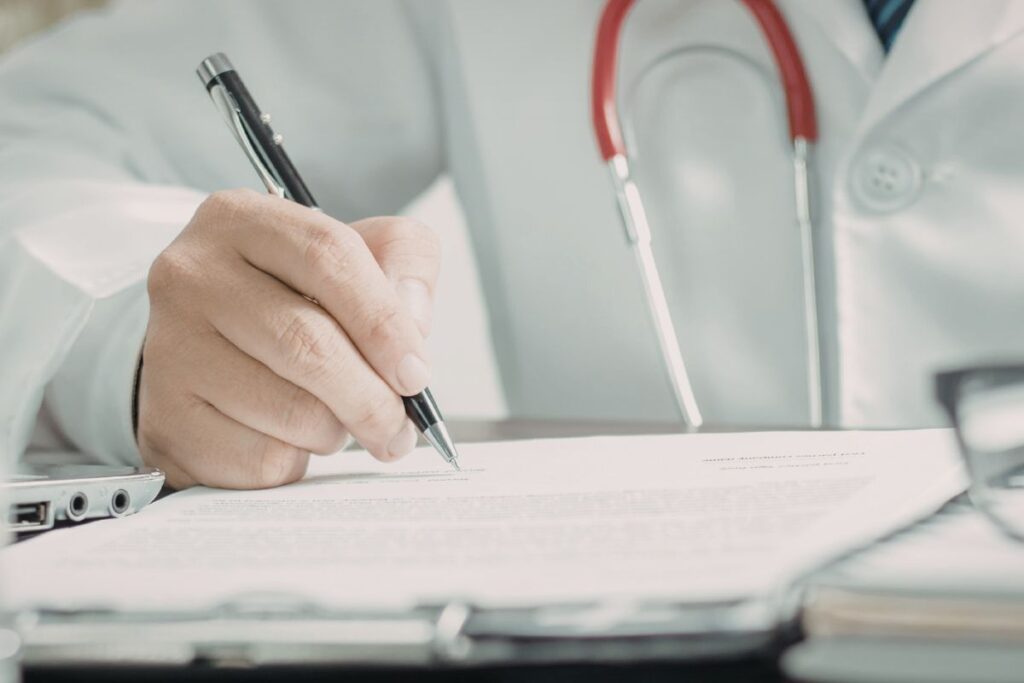 procédure après un contrôle d'arrêt de travail