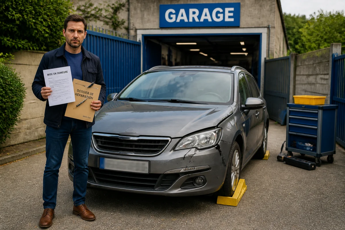 Porter plainte contre un garage automobile