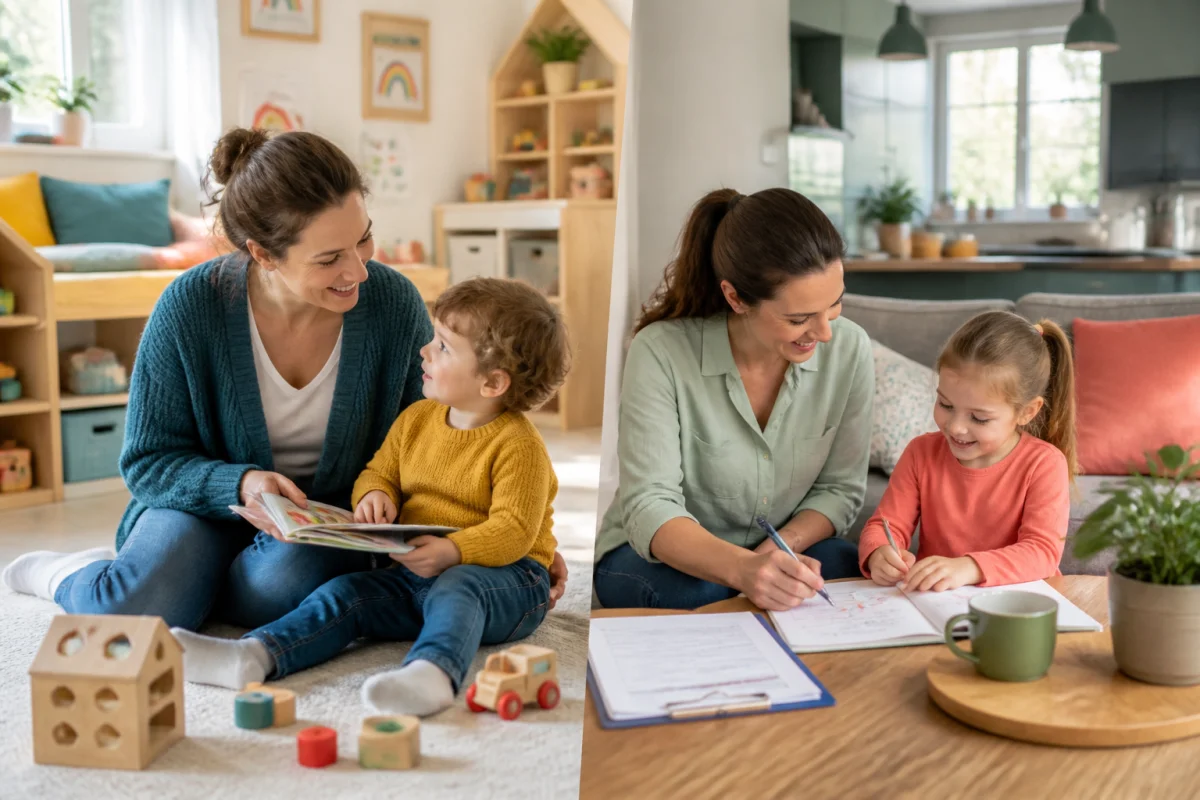 Comparaison entre assistante maternelle et garde à domicile pour établir un contrat de garde d’enfant