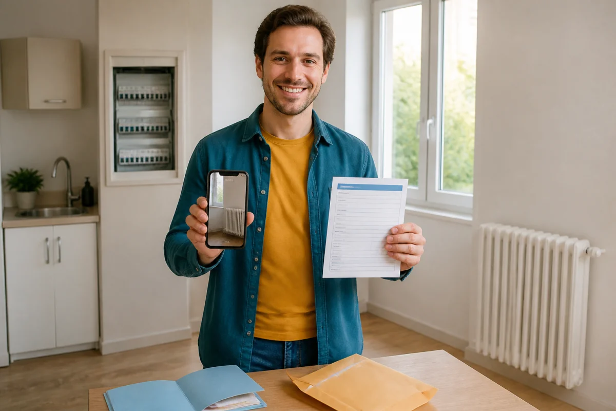 Locataire inspectant des équipements fonctionnels dans un logement décent, illustrant les droits et obligations du locataire